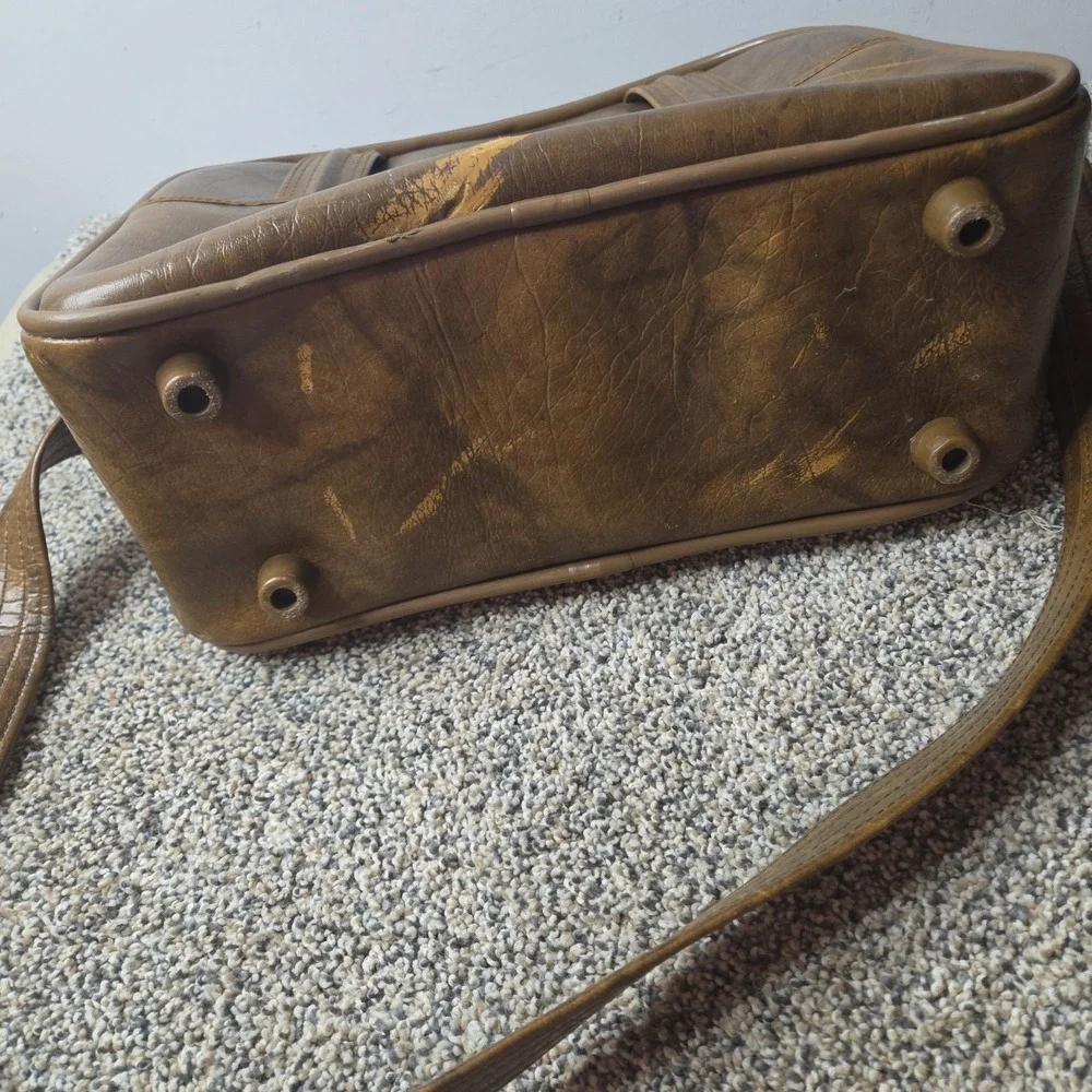 American Luggage Vintage Triumph Brown Carry On Purse Shoulder‎ Bag Travel